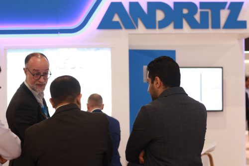 Technical exchange at Andritz booth during SABIC 2025