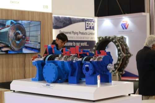 Compressor cross-section model at Zentech booth